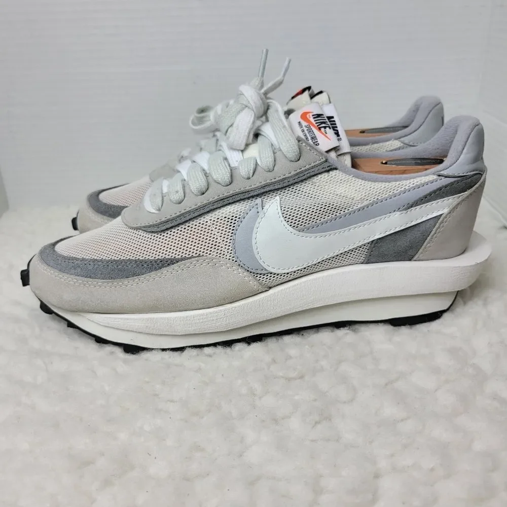 Nike Ld Waffle / Sacai Summit Men's Sneaker Size 8.5 Off-White Wolf Grey Rare